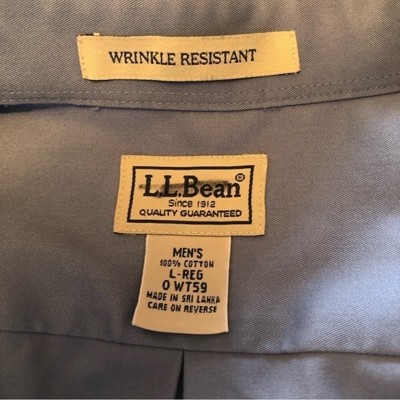 LL Bean Mens Long Sleeve Dress Shirt - Picture 4 of 5